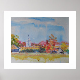 Gettysburg-Schlachtfeld-Landschaft / Larry Lerew Poster