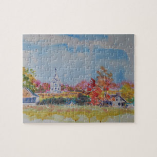 Gettysburg-Schlachtfeld-Landschaft / Larry Lerew Puzzle