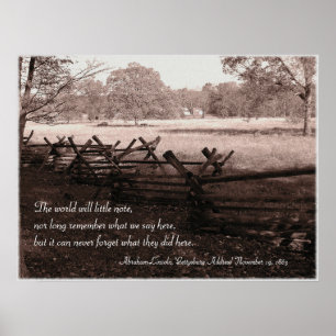 Gettysburg - Schlachtfeld-Plakat #2 Poster