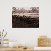 Gettysburg - Schlachtfeld-Poster #1 Poster (Küche)