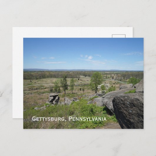 Gettysburg-Schlachtfeld Postkarte (Vorne/Hinten)