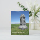 Gettysburg-Schlachtfeld Postkarte (Stehend Vorderseite)