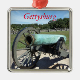 Gettysburg-Schlachtfeld-Verzierung Silbernes Ornament
