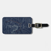 Gettysburg-Schlachtfeld-zivile Kriegs-Karte (1863) Gepäckanhänger (Vorderseite horizontal)