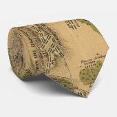 Gettysburg-Schlachtkarte Krawatte (Gerollt)