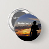 Gettysburg-Sonnenuntergang-Knopf Button (Vorne & Hinten)