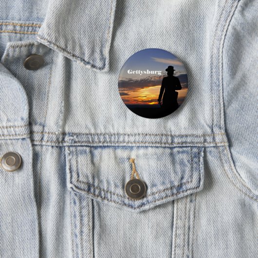 Gettysburg-Sonnenuntergang-Knopf Button (Beispiel)