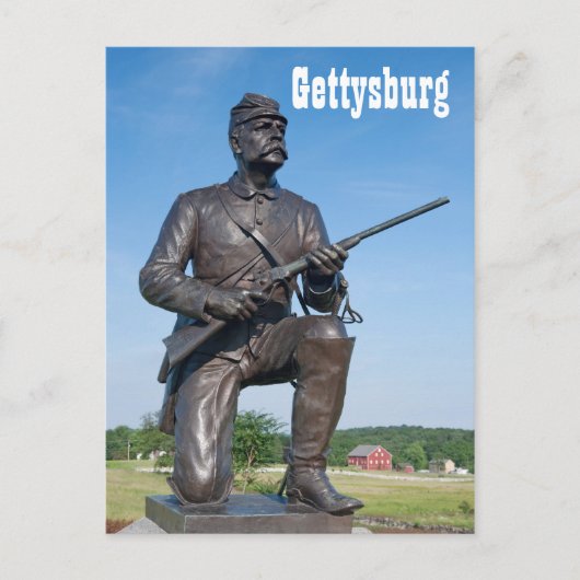 Gettysburg Statue II Postkarte (Vorderseite)