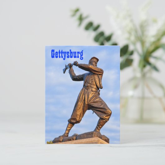 Gettysburg Statue IV Postkarte (Stehend Vorderseite)
