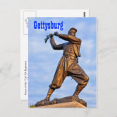 Gettysburg Statue IV Postkarte (Vorne/Hinten)