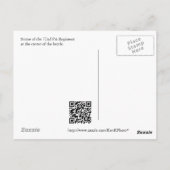 Gettysburg Statue IV Postkarte (Rückseite)