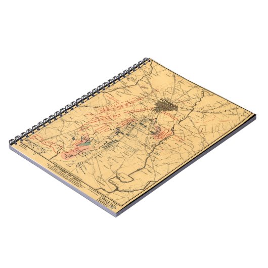 Gettysburg u. Nähe-Truppe bringt am 3. Juli 1863 Notizblock (Linke Seite)