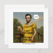 Gettysburg und Dress Einladung (Vorne/Hinten)