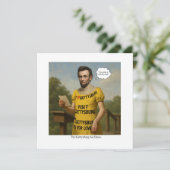 Gettysburg und Dress Einladung (Stehend Vorderseite)