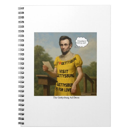Gettysburg und Dress Notizblock (Vorderseite)