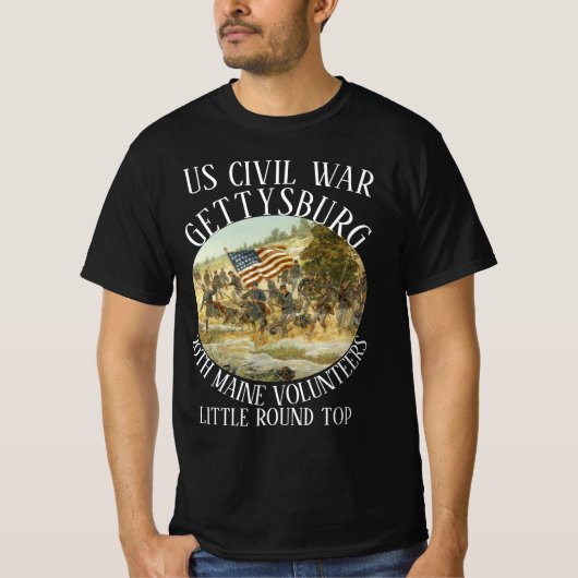 GETTYSBURG US ZIVILER KRIEG T-Shirt (Vorderseite)
