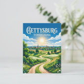 Gettysburg USA Postkarte (Stehend Vorderseite)