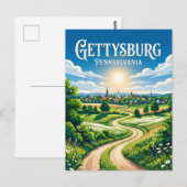 Gettysburg USA Postkarte (Vorne/Hinten)