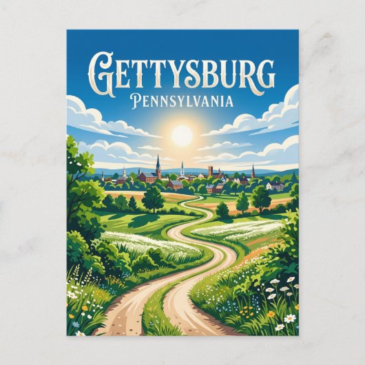 Gettysburg USA Postkarte (Vorderseite)