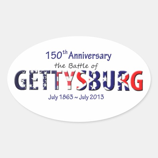 Gettysburger Aufkleber (Vorderseite)