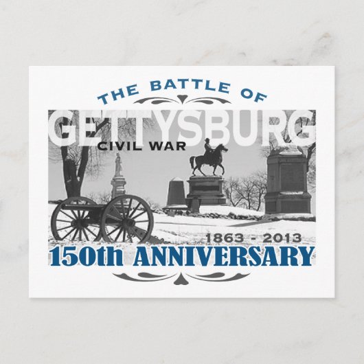 Gettysburger Schlacht 150 Jahrestag Postkarte (Vorderseite)