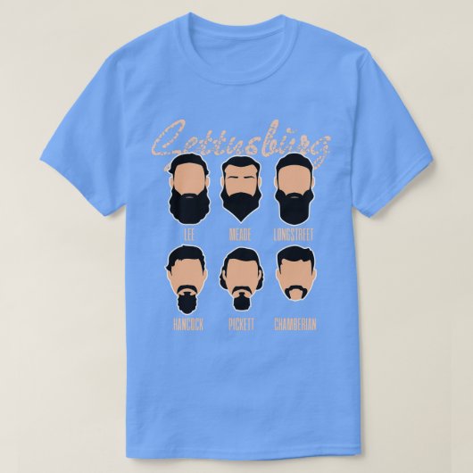 GettysburgWitzige Art Bärte T-Shirt (Design vorne)