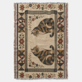 Getüpfelte Katzenquilt Decke (Vorderseite Vertikal)