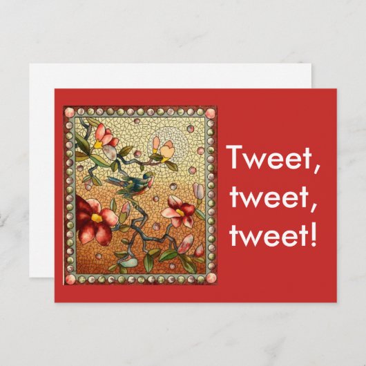 Getweetet Tweet getweetet Postkarte (Vorne/Hinten)