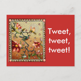 Getweetet Tweet getweetet Postkarte