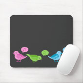 Getweetete-Getweetete-Tweeten lustige Twittervögel Mousepad (Mit Mouse)