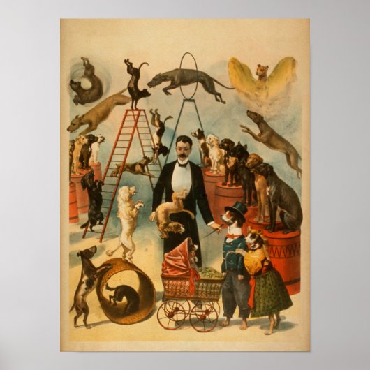 Geübtes Dog Act Theatrales Poster (Vorne)