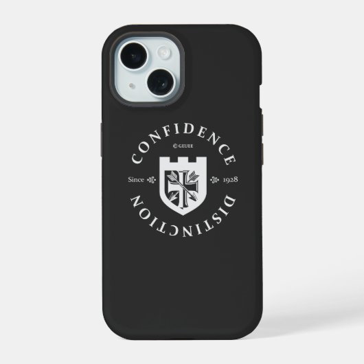 GEUEE Vintage-Ritter-Serie iPhone 15 Hülle (Rückseite)