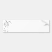 Gevatter / Pate / Grimm Autoaufkleber (Vorne)