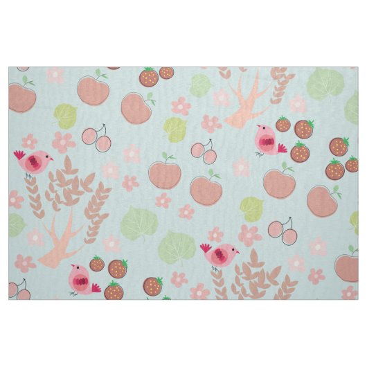 Gewächse, Blume und Baumstrukturen Stoff (Fat Quarter (45,7 x 55,9 cm))