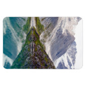 Gewachsen in der blauen Reflexion Magnet (Horizontal)