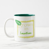 Gewachsen in… zweifarbige tasse (Links)