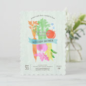 Gewachsen mit Liebe-Garten-Baby-Duschen-Einladung Einladung (Stehend Vorderseite)