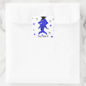 Gewächshai Quadratischer Aufkleber (Tasche)