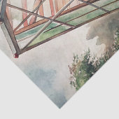 Gewächshaus für Vintage rote Rosen Seidenpapier (Detail)