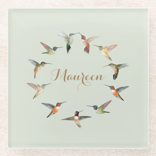 Gewächshaus Glasuntersetzer (Vorderseite)