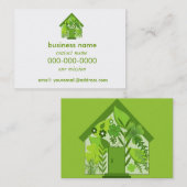 Gewächshaus-Visitenkarte Visitenkarte (Vorne/Hinten)