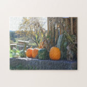 Gewächshäuser und Pumpkins Stand Herbst  Puzzle (Horizontal)