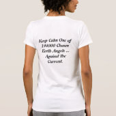 Gewählte Earth Angels ... Gegen den Strom T-Shirt (Rückseite)