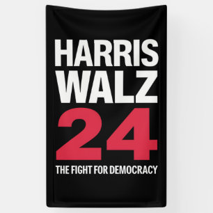 gewählte Präsidentin Kamala Harris & Tim Walz 2024 Banner