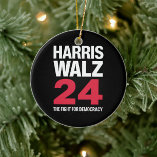 Gewählte Präsidentin Kamala Harris & Tim Walz 2024 Keramik Ornament