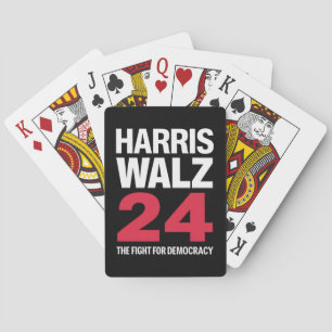 gewählte Präsidentin Kamala Harris & Tim Walz 2024 Spielkarten