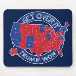 Gewählter Präsident Trumpf gewann rotes weißes Mousepad