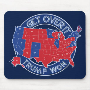 Gewählter Präsident Trumpf gewann rotes weißes Mousepad