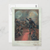 Gewährung an die Capture of the City of Mexico Leu Postkarte (Vorne/Hinten)