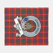 Gewährung von Lurg Clan Abzeichen Tartan Kariert Fleecedecke (Vorderseite (Horizontal))